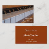 ピアノキーボードの名刺 名刺 (正面/裏面)