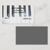 ピアノキーボードの名刺 名刺 (正面/裏面)