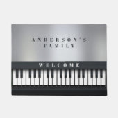 ピアノキーボードの形式 ドアマット (正面)