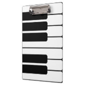 ピアノキーボードの白黒ジャンボノベルティ鍵 クリップボード (左)