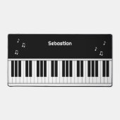 ピアノキーボードの音符パーソナライズされた デスクマット (正面)