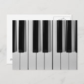 ピアノキーボードカスタムポストカード ポストカード (正面/裏面)