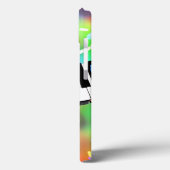 ピアノキーボードカラフル音楽テーマ、 Case-Mate iPhoneケース (裏面 / 左)