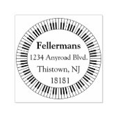 ピアノキーボードサークル セルフインキングスタンプ (デザイン)