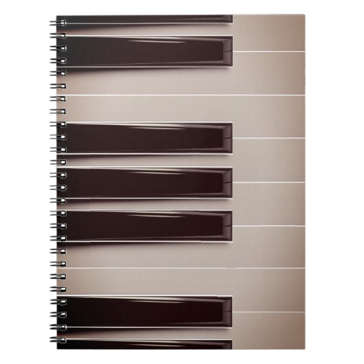 ピアノキーボードテーマ ノートブック (正面)