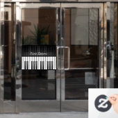 ピアノキーボードデザインウィンドウの固定 ウィンドウサイン (オフィスドア)