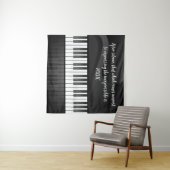 ピアノキーボードデザインウォールタペストリー タペストリー (インサイチュ(横))