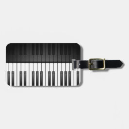 ピアノキーボードデザインラゲッジタグ ラゲッジタグ