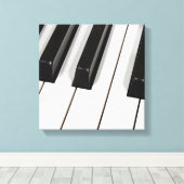 ピアノキーボードマクロ キャンバスプリント (インサイチュ (ウッドフロア))