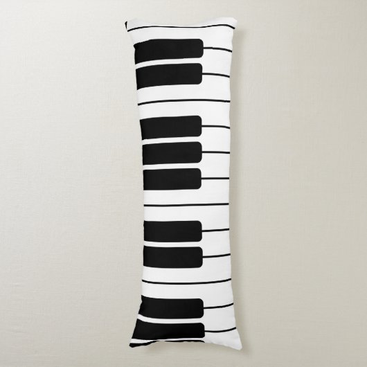 ピアノキーボードミュージシャンギフトジャンボノベルティ鍵 ボディピロー (正面縦)