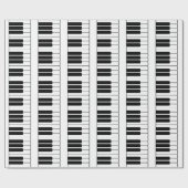 ピアノキーボードミュージシャンギフトジャンボノベルティ鍵 ラッピングペーパー (フラット)