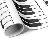 ピアノキーボードミュージシャンギフトジャンボノベルティ鍵 ラッピングペーパー (ロールコーナー)