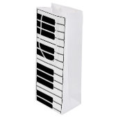 ピアノキーボードミュージシャンギフトジャンボノベルティ鍵 ワインギフトバッグ (正面アングル)