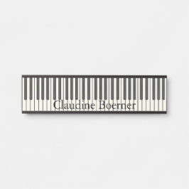 ピアノキーボード名プレート サインプレート