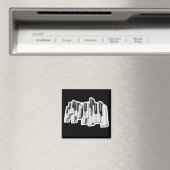 ピアノキーボード鍵デザイン マグネット (インサイチュ (食洗機))