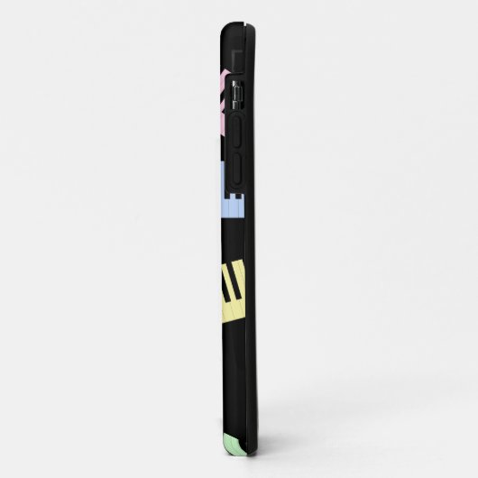 ピアノキーボード鍵ミュージックラバーモダンバー Case-Mate iPhoneケース (裏面/左)