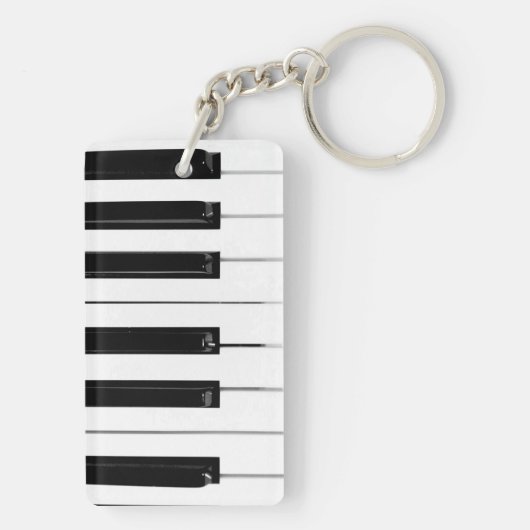 ピアノキーボード鍵 キーホルダー (裏面)