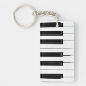 ピアノキーボード鍵 キーホルダー (正面)