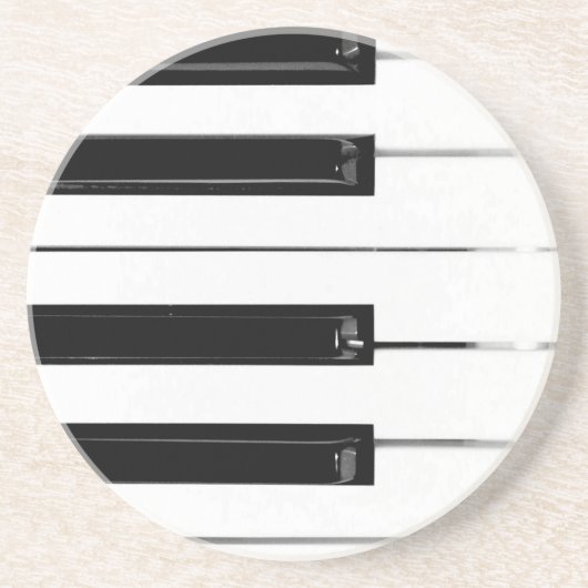 ピアノキーボード鍵 コースター (正面)