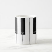 ピアノキーボード鍵 コーヒーマグカップ (中央)