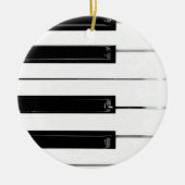 ピアノキーボード鍵 セラミックオーナメント (正面)