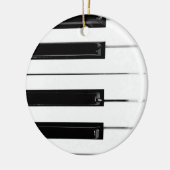 ピアノキーボード鍵 セラミックオーナメント (左)