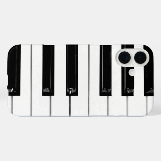ピアノキーボード鍵 Case-Mate iPhoneケース (裏面 (横))