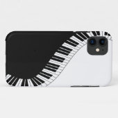 ピアノキーボード音楽デザイン Case-Mate iPhoneケース (裏面(横))
