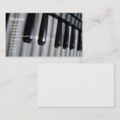 ピアノキーボード音楽プロファイル名刺ミュージカル 名刺 (正面/裏面)