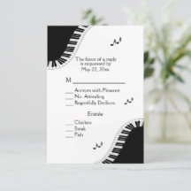 ピアノキーボード音楽RSVPメニュー選択付き