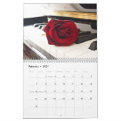 ピアノキーボード2025 カレンダー (2月 2027)