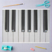 ピアノキーボード4デカッページティッシュペーパー 薄葉紙 (クラフト)