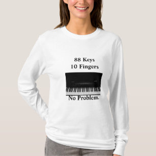 ピアノキーボード。 オーケーです Tシャツ