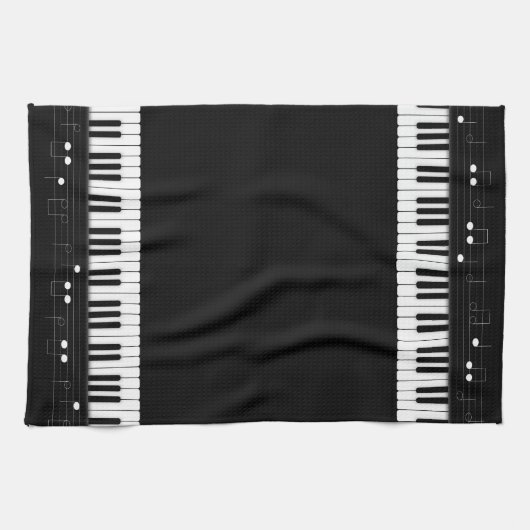 ピアノキーボード キッチンタオル (横)