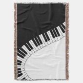 ピアノキーボード スローブランケット (正面縦)