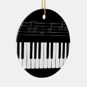 ピアノキーボード セラミックオーナメント (右)