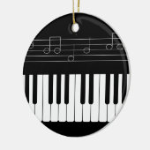 ピアノキーボード セラミックオーナメント (左)