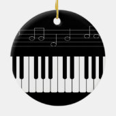ピアノキーボード セラミックオーナメント (裏面)