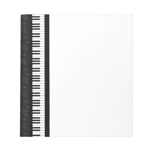 ピアノキーボード ノートパッド (正面)