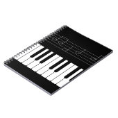 ピアノキーボード ノートブック (左側)