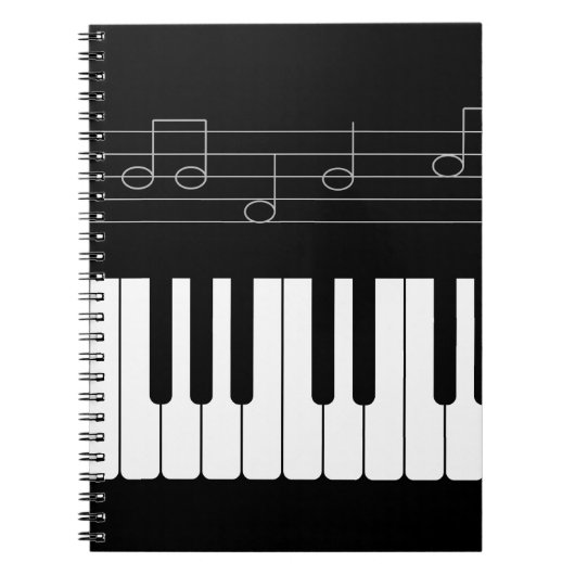 ピアノキーボード ノートブック (正面)