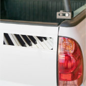 ピアノキーボード バンパーステッカー (トラック上)
