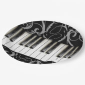 ピアノキーボード ペーパープレート (アングル)