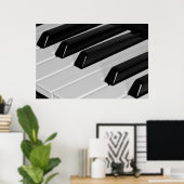 ピアノキーボード ポスター (ホームオフィス)