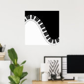 ピアノキーボード ポスター (ホームオフィス)
