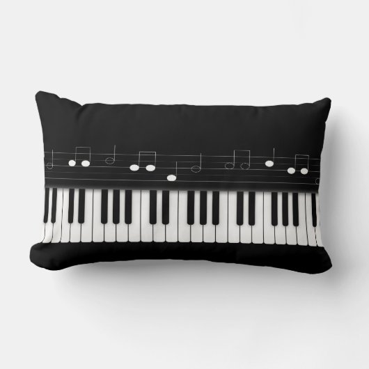 ピアノキーボード ランバークッション (正面)