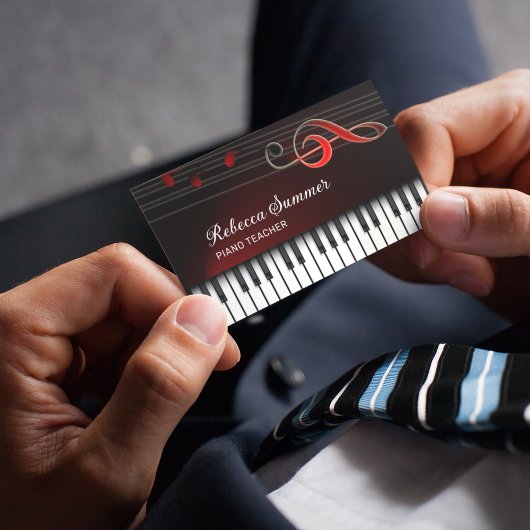ピアノキーボード 名刺