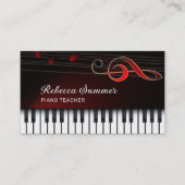 ピアノキーボード 名刺 (正面)