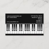 ピアノキーボード 名刺 (裏面)