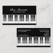 ピアノキーボード 名刺 (正面/裏面)